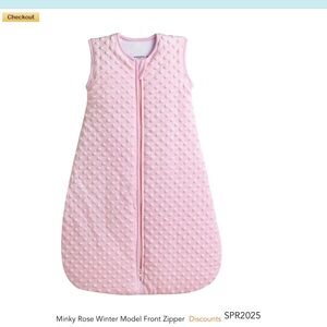 Baby in a Bag .com size medium minky zip